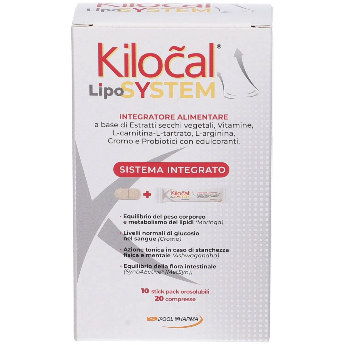 Kilocal Lypo System Integratore Per Il Peso 20 Compresse + 10 Stick