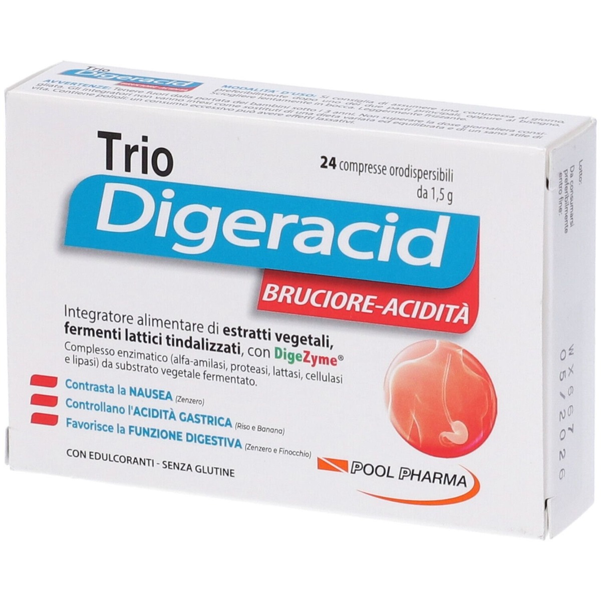 Trio Digeracid 24 Compresse