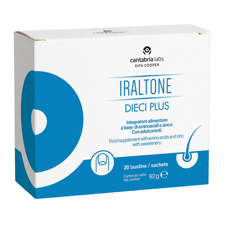 Dieci Plus Integratori Capelli e Unghie Confezione 20 Bustine