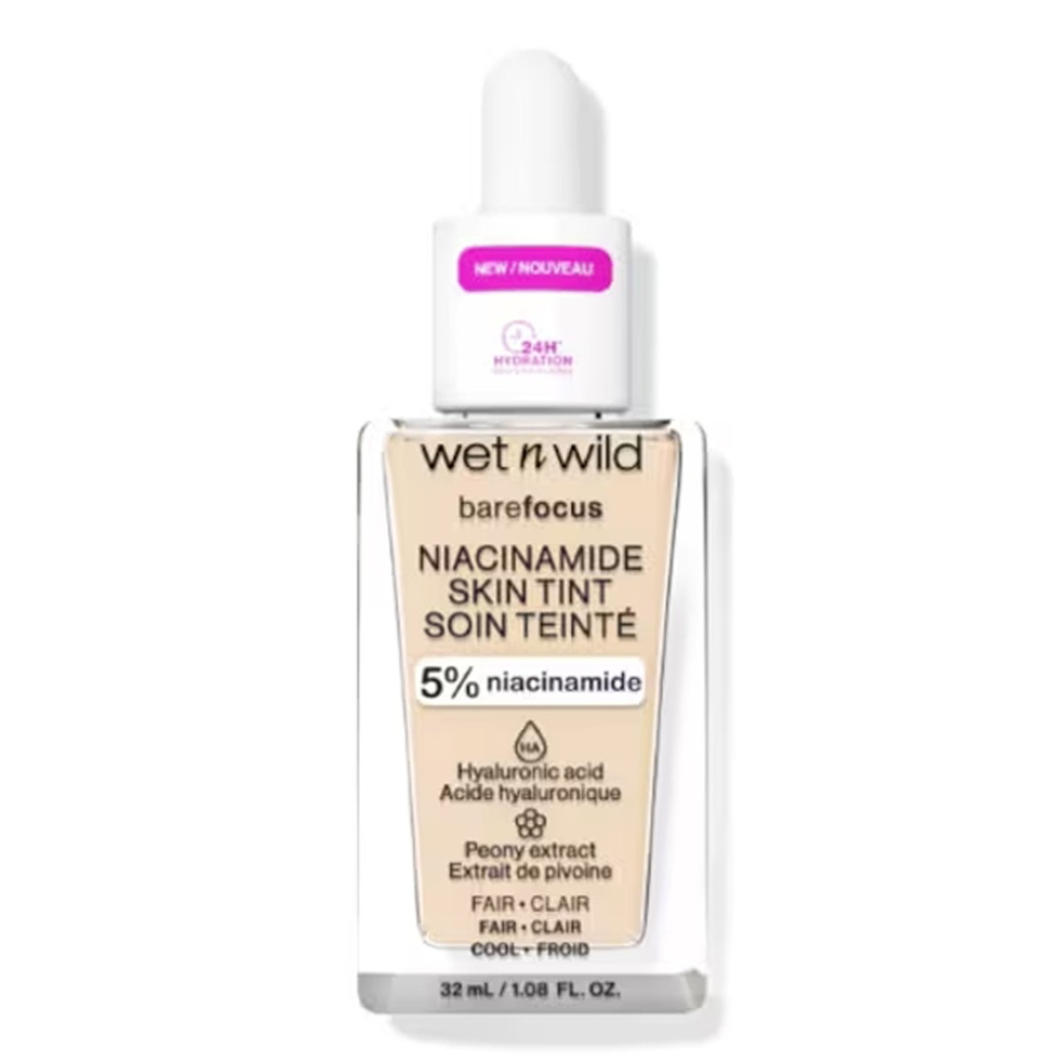 WET N WILD - Bare Focus - Fondotinta Con Niacinamide - Fair
