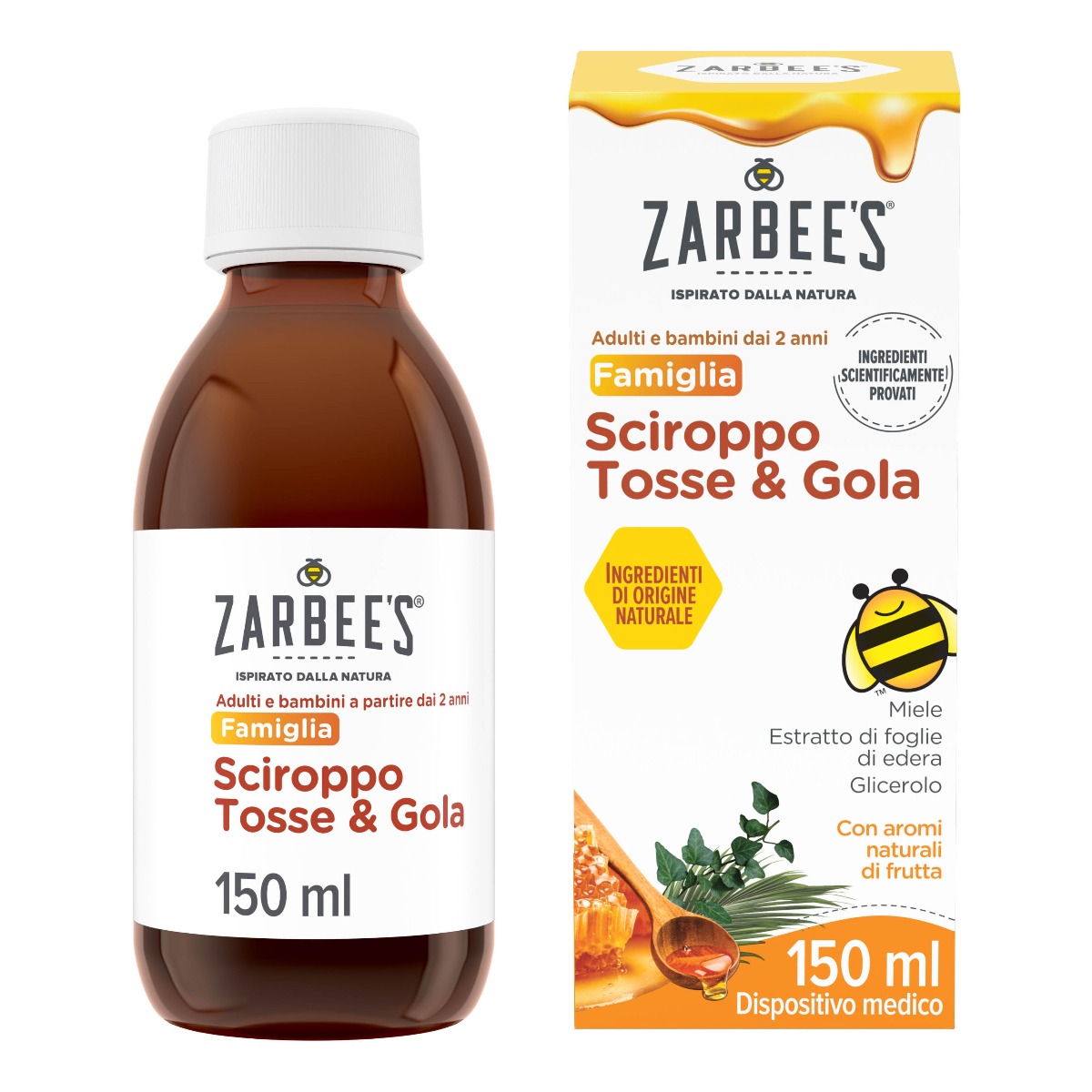 Zarbees Sciroppo Tosse e Gola Famiglia 150 ml