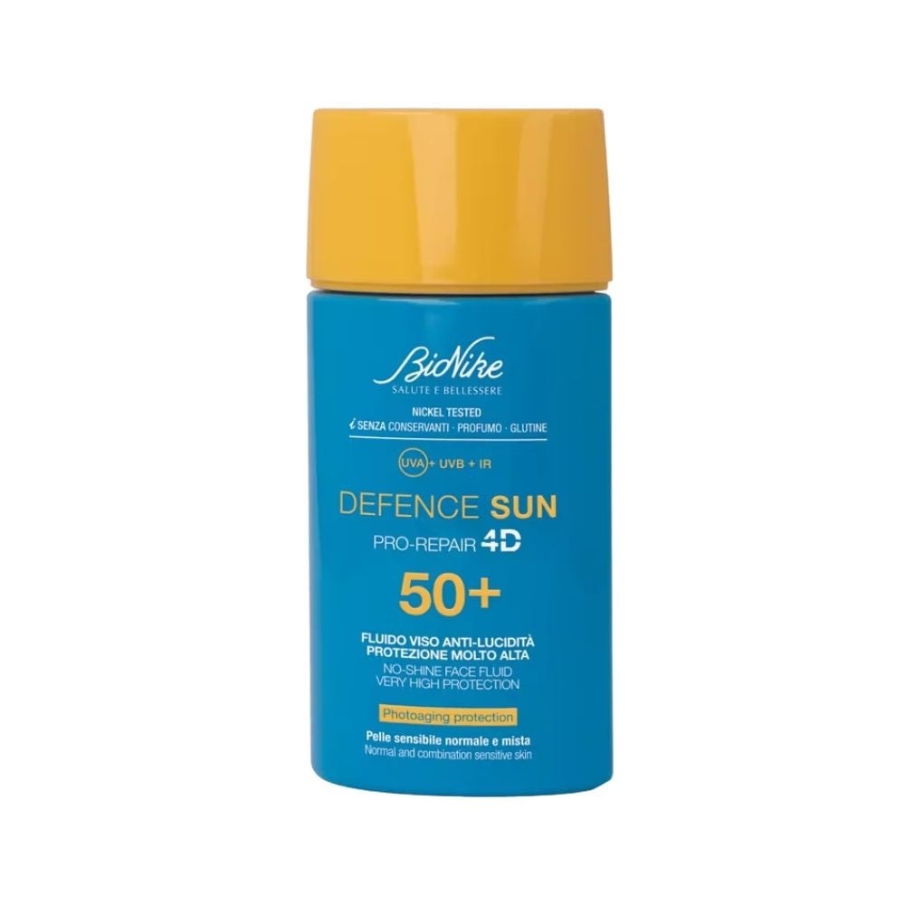 Defence Sun Fluido Viso Anti-Lucidità SPF50+ Protezione Molto Alta