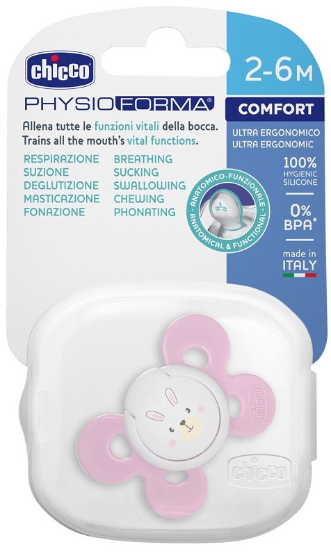 Chicco Succhietto Comfort Silicone girl 2-6m 1 Pezzo