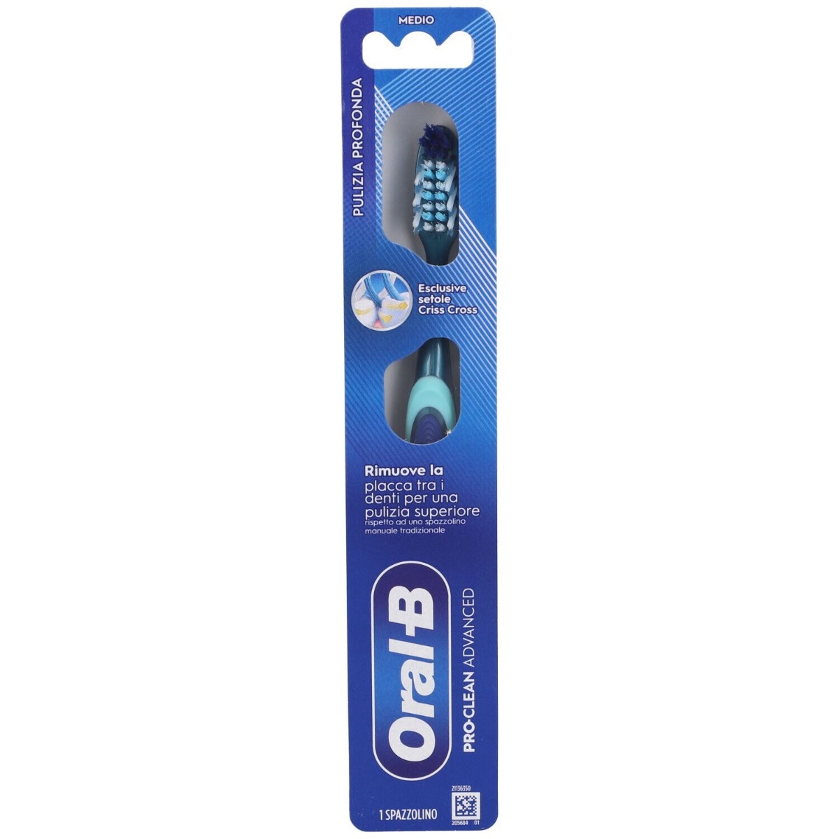 Oral-B Pro-Clean Advanced Spazzolino Medio Pulizia Profonda 1 Pezzo