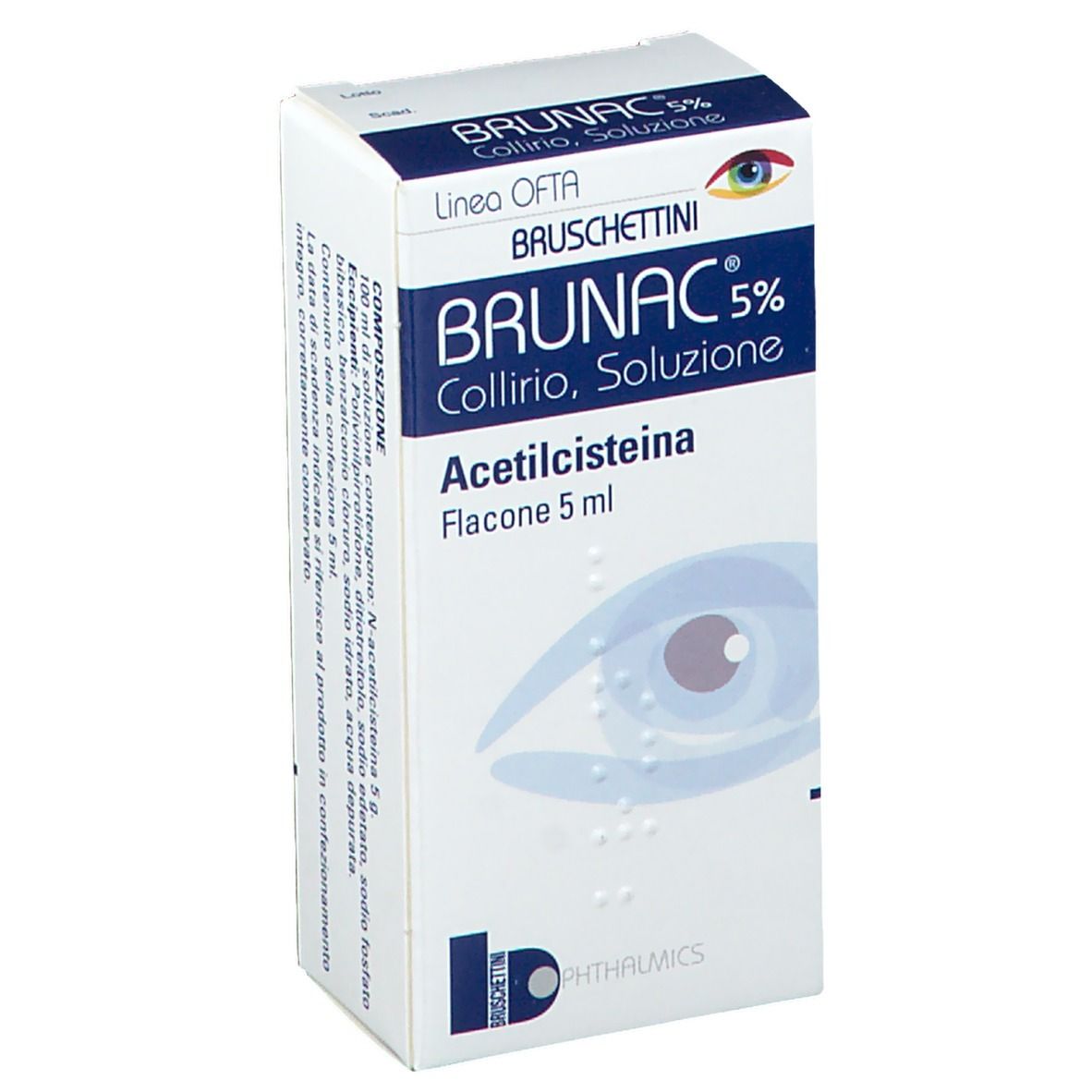 Brunac Collirio 5 ml 5%