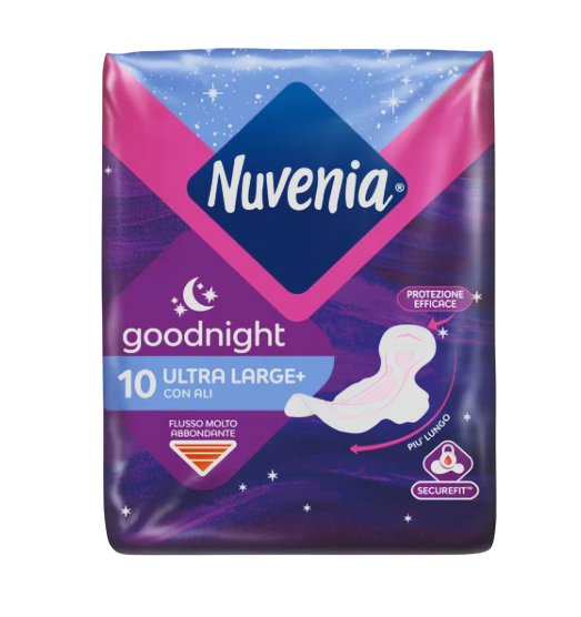 Nuvenia Assorbenti Con Ali Ultra Sottili Notte Goodnight 10 Assorbenti