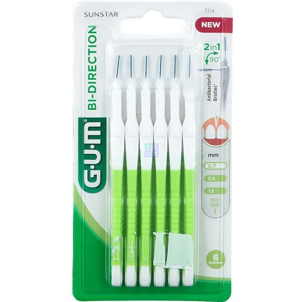 Gum Bi-Direction Scovolini Punta Ultra Fine 6 Pezzi