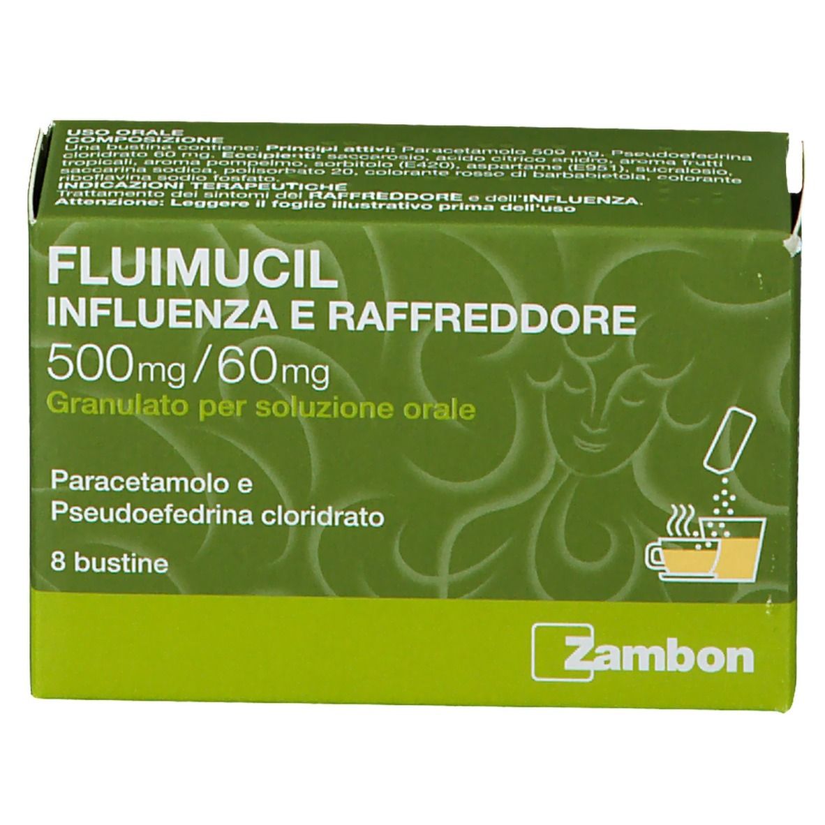 Fluimucil Influenza E Raffreddore 8 Bustine