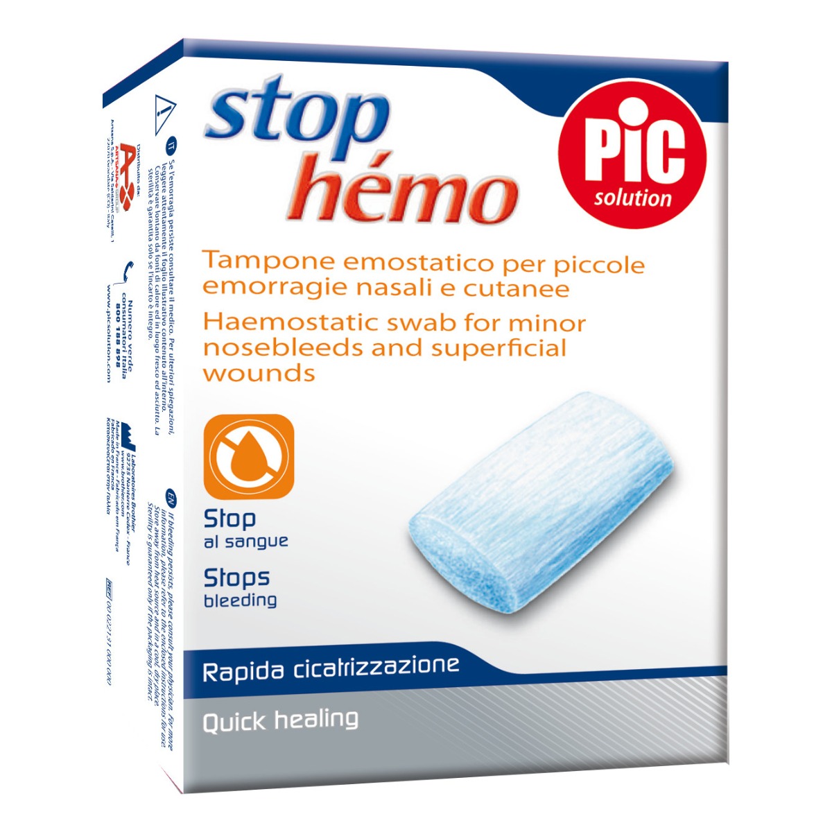 Pic Stop Hemo Tampone Emostatico 5 Buste Emostasi Rapida