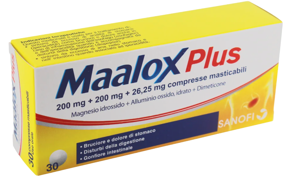 200 mg + 200 mg + 25 mg compresse masticabili 30 compresse