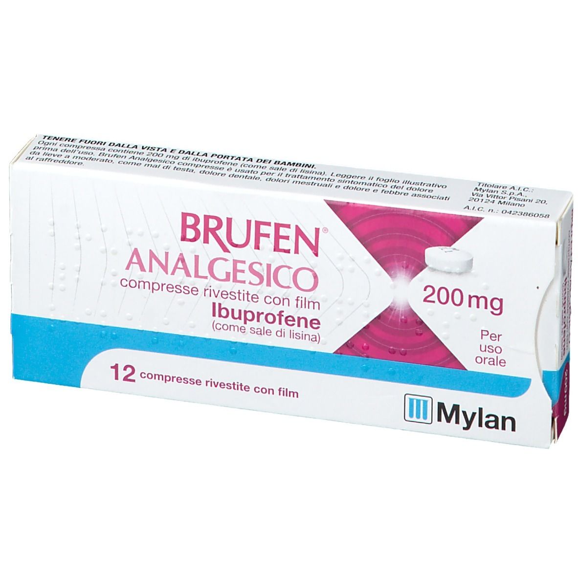 Brufen Analgesico 200 mg Ibuprofene 12 Compresse Rivestite
