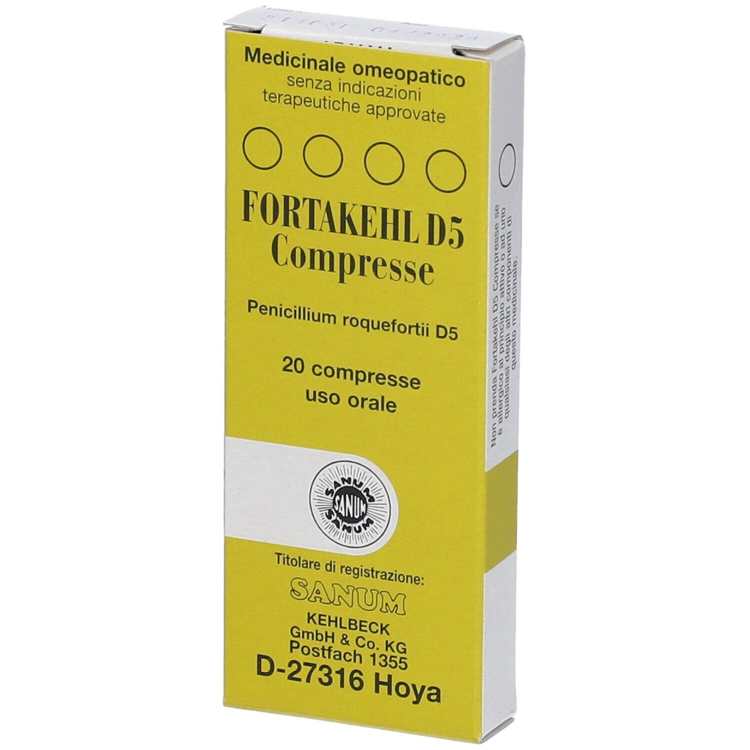 Fortakehl D5 20compresse Sanum