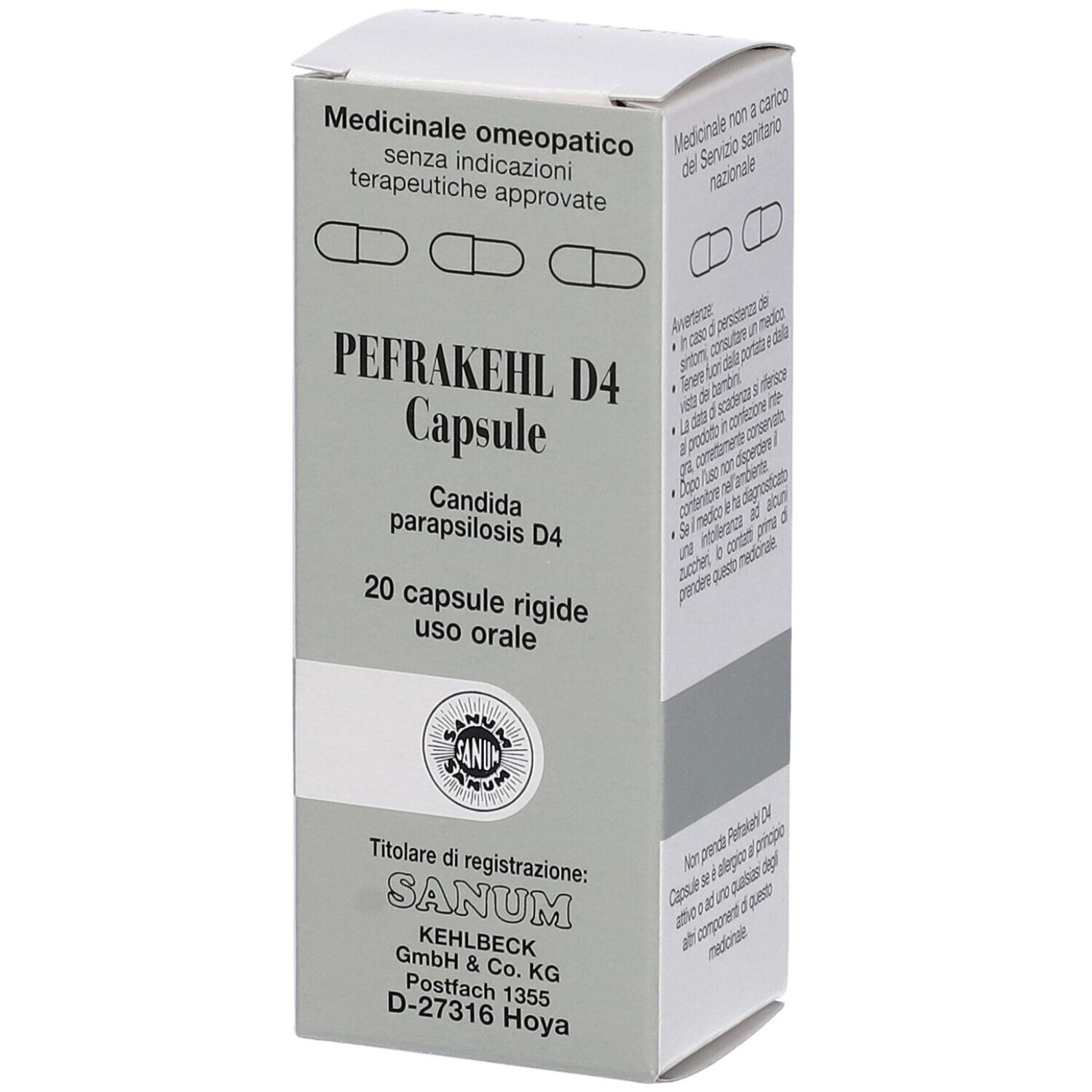 Pefrakehl D4 20capsule Sanum