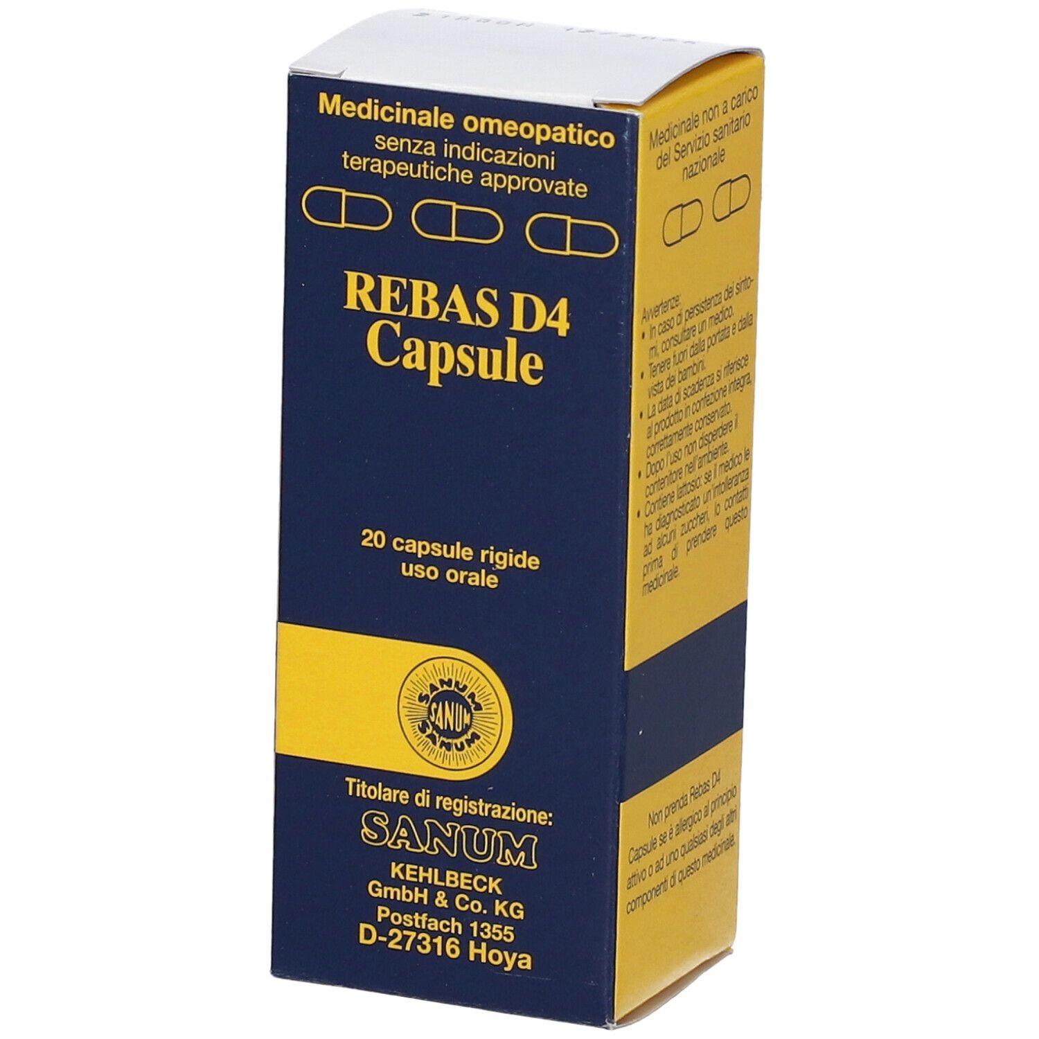 Rebas D4 20capsule Sanum