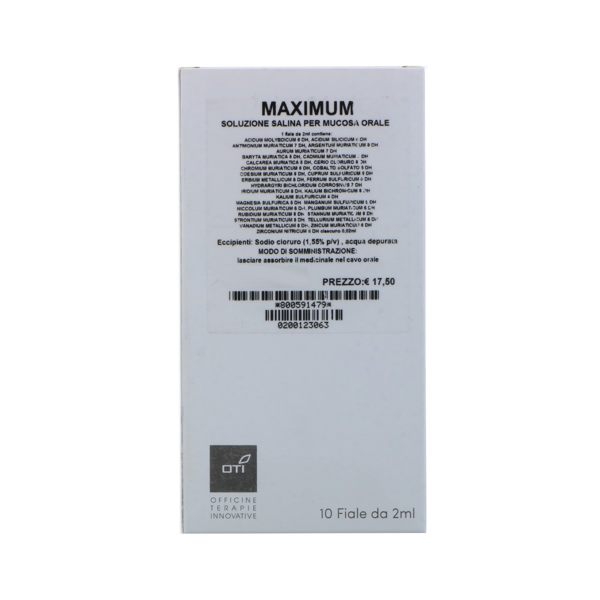 Maximum 10fle 2ml oti