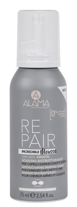 Alama incredible mousse ristrutturante capelli danneggiati e sfibrati