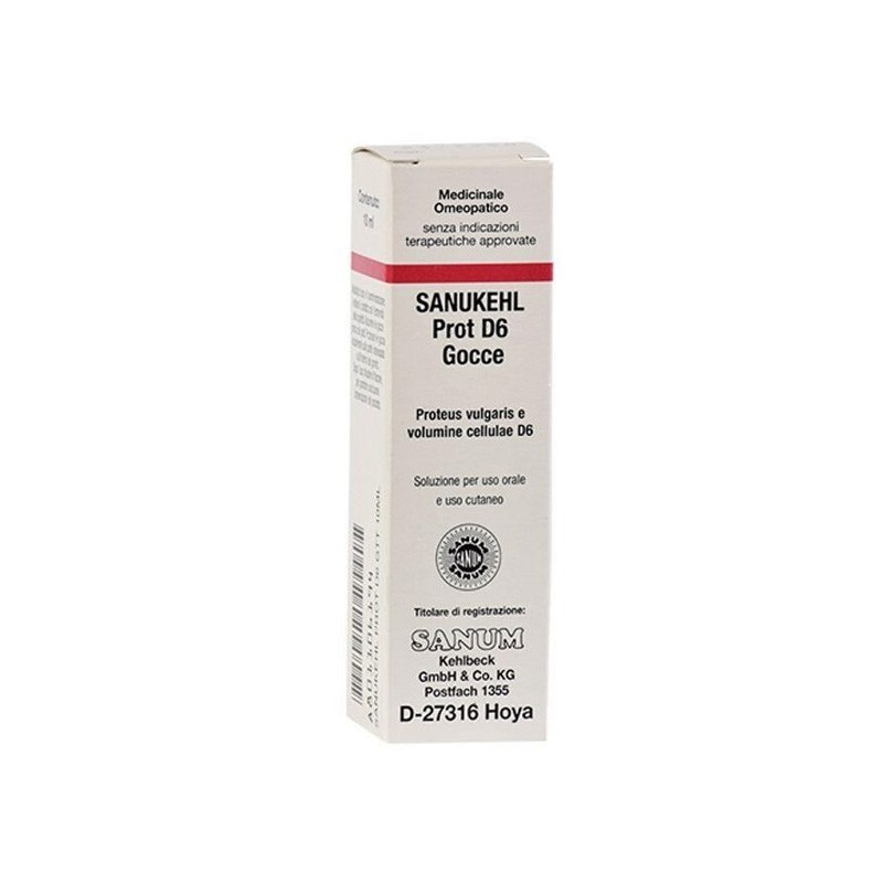 Sanukehl Prot D6 Gocce 10 Ml