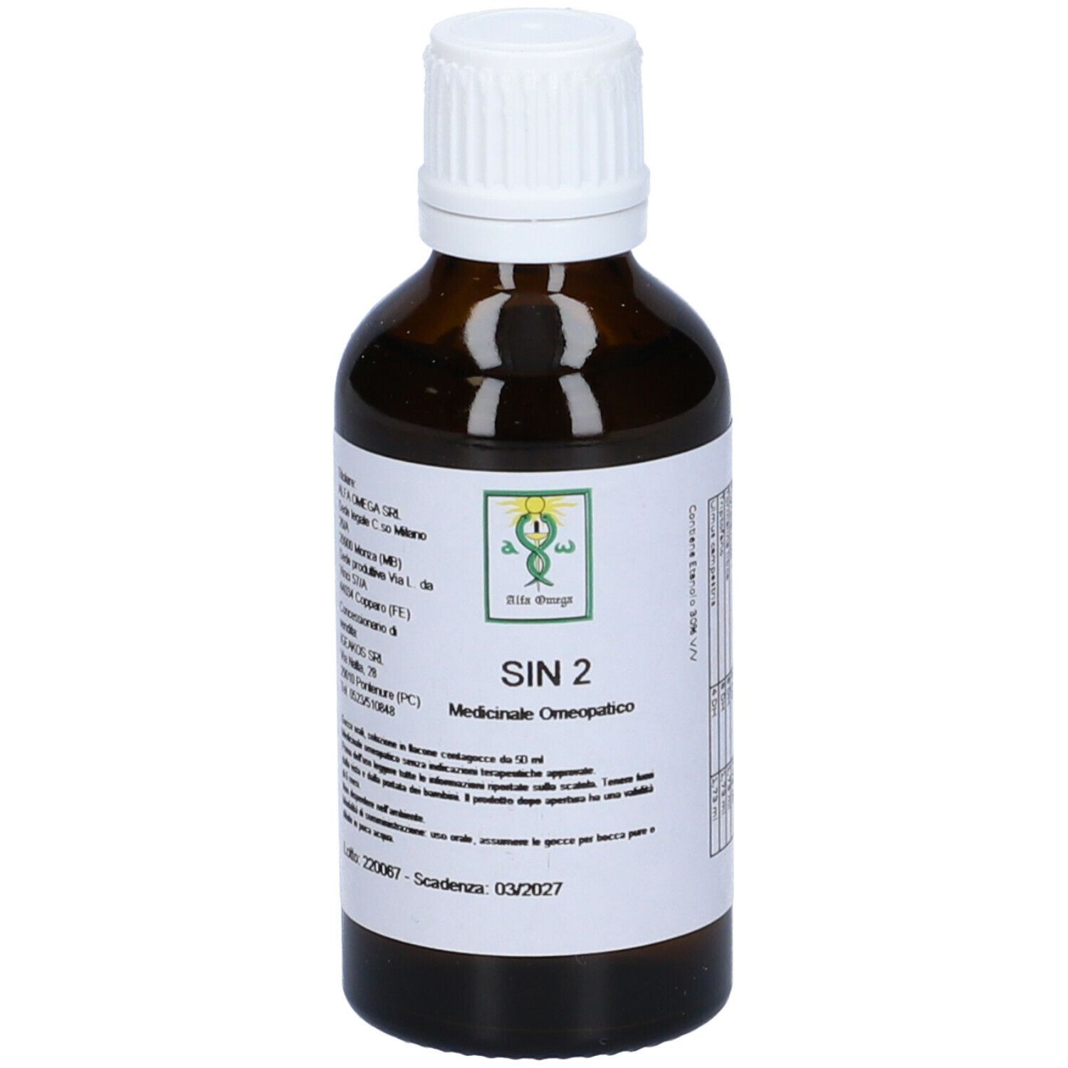 Sin 2 50ml Gocce Alfaomega