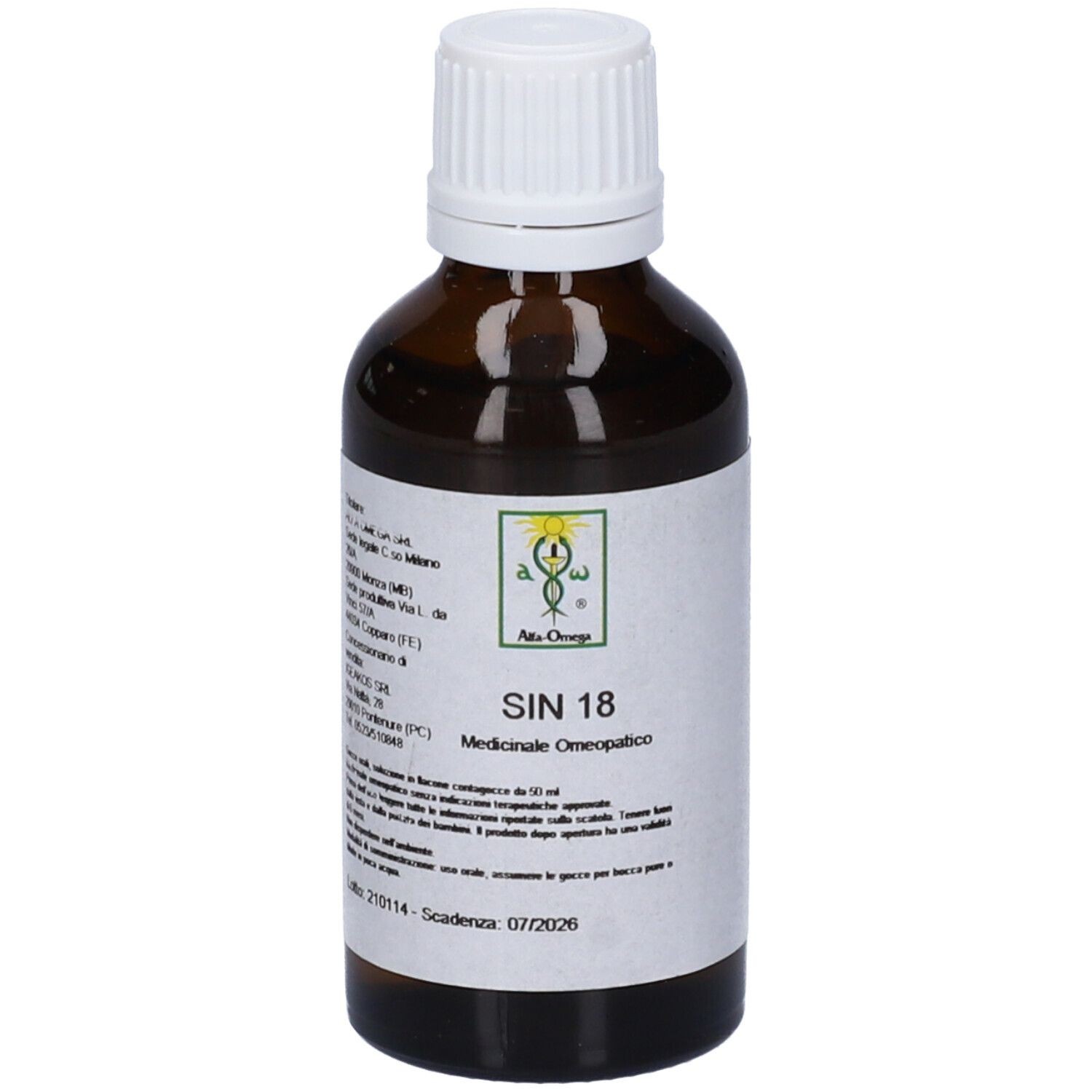 Sin 18 50ml Gocce Alfaomega