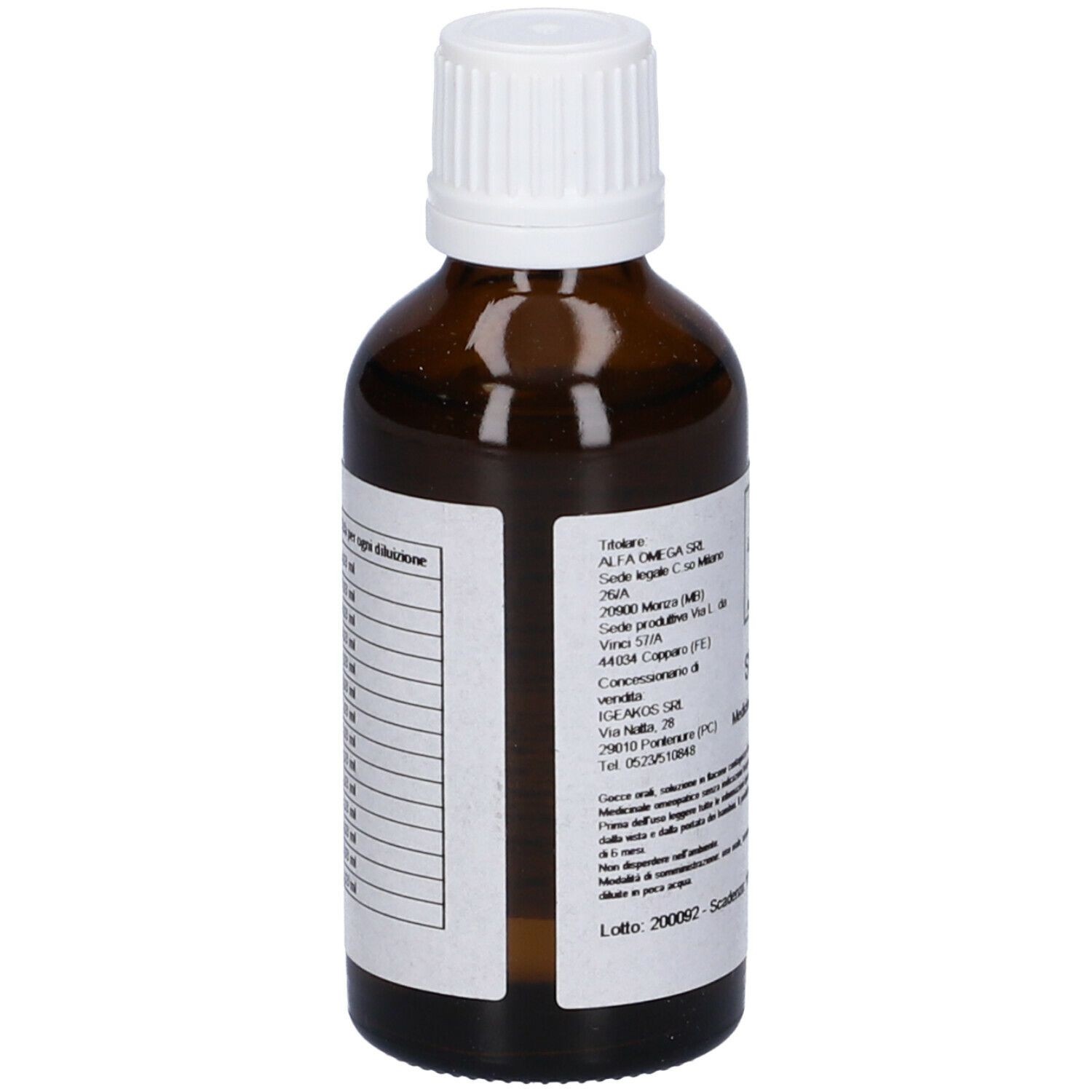 Sin 30 50ml Gocce Alfaomega