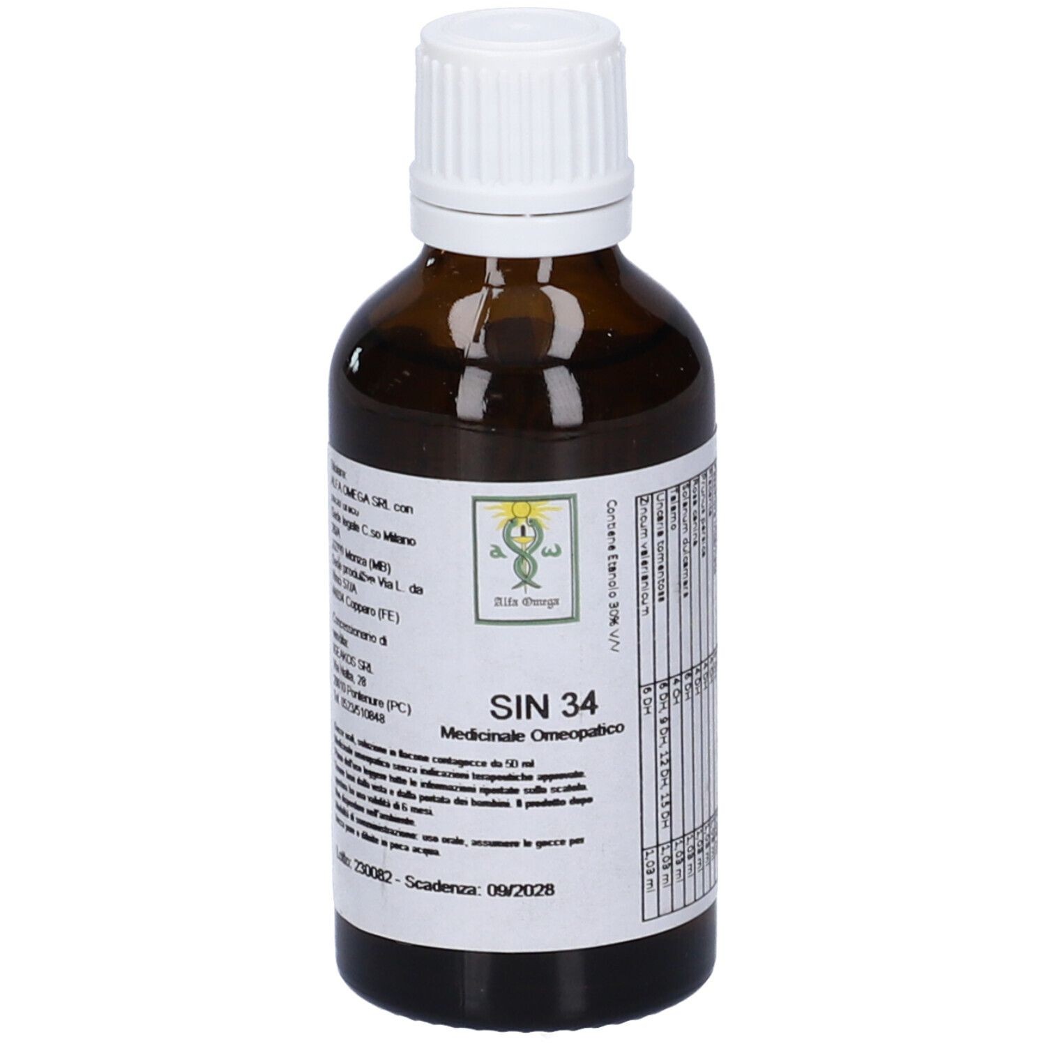 Sin 34 50ml Gocce Alfaomega