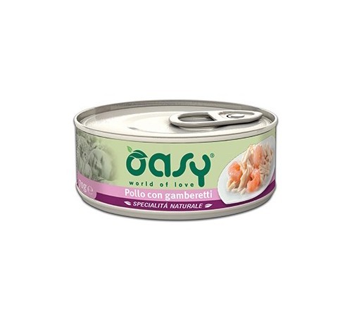 Oasy Gatto Specialita' Naturali In Lattina Adulto Tonno &amp; Pescetti Oceanici 150 Gr