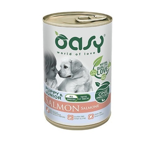 Oasy Monoproteico Per Cane Puppy Con Salmone Da 400 Gr