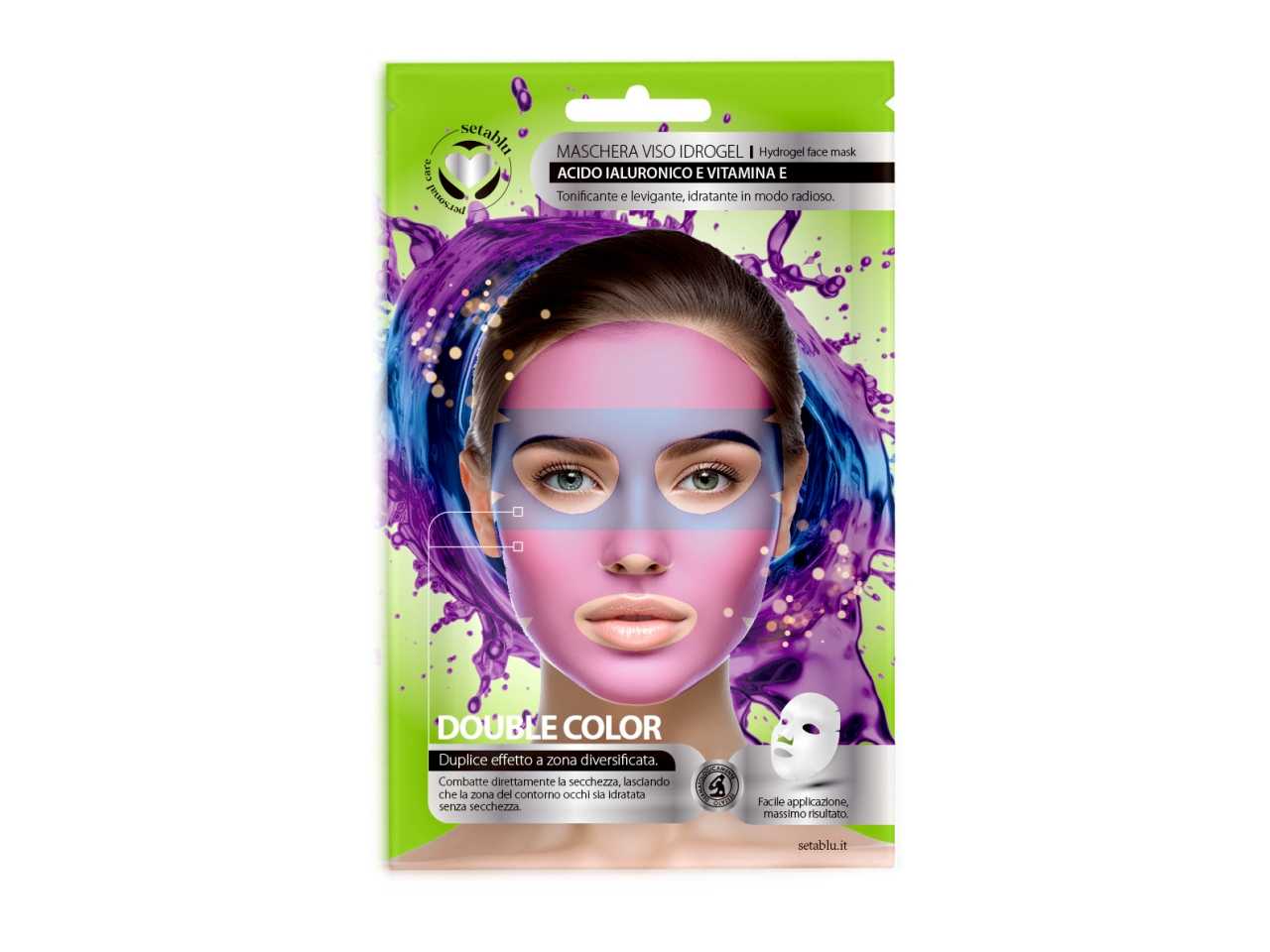 Setablu Maschera Viso Idrogel Acido Ialuronico
