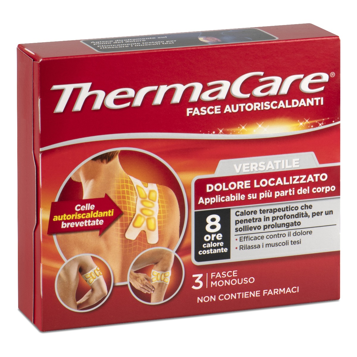 Thermacare Fasce Autoriscaldanti Versatile 3 Pezzi