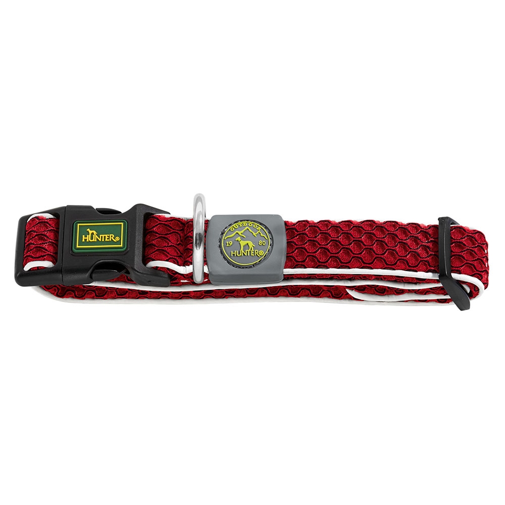 Hunter Hilo Vario Basic Collare Cane Rosso Taglia S-M