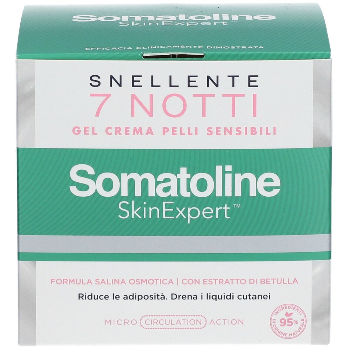 Somatoline Skin Expert Snellente 7 Notti Natural Gel Crema Pelli Se...
