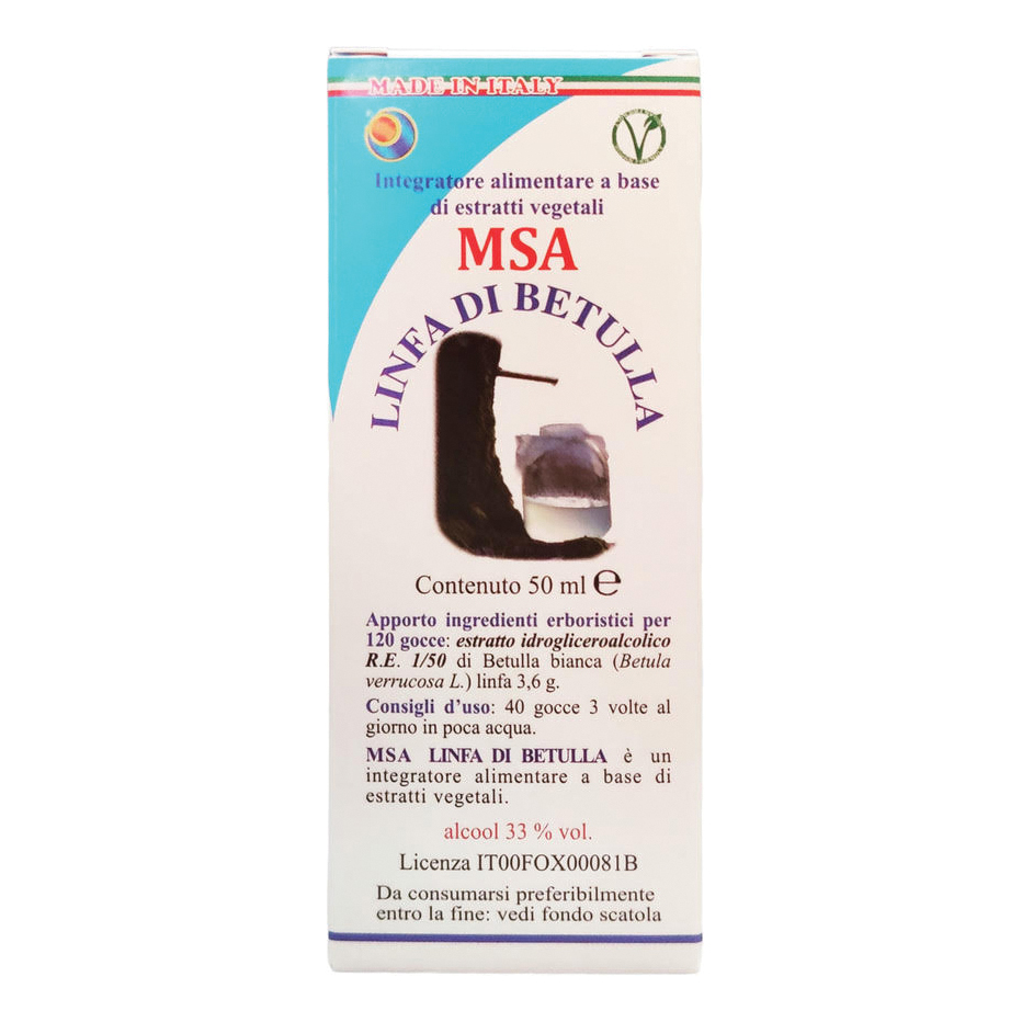 Herboplanet Srl Msa Linfa Betulla 50 Ml
