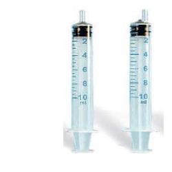Siringa plastica senza ago sterile 10ml ecc