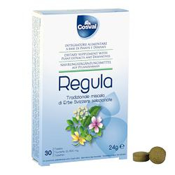 Cosval Regula Miscela Erbe Svizzere Integratore Per L'intestino 30 Tavolette - Immagine 3