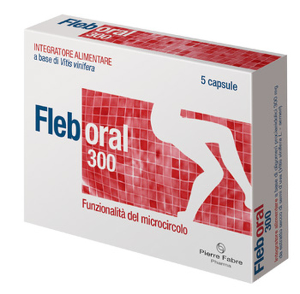 Fleboral 300 integratore per il microcircolo 5 capsule - Immagine 4