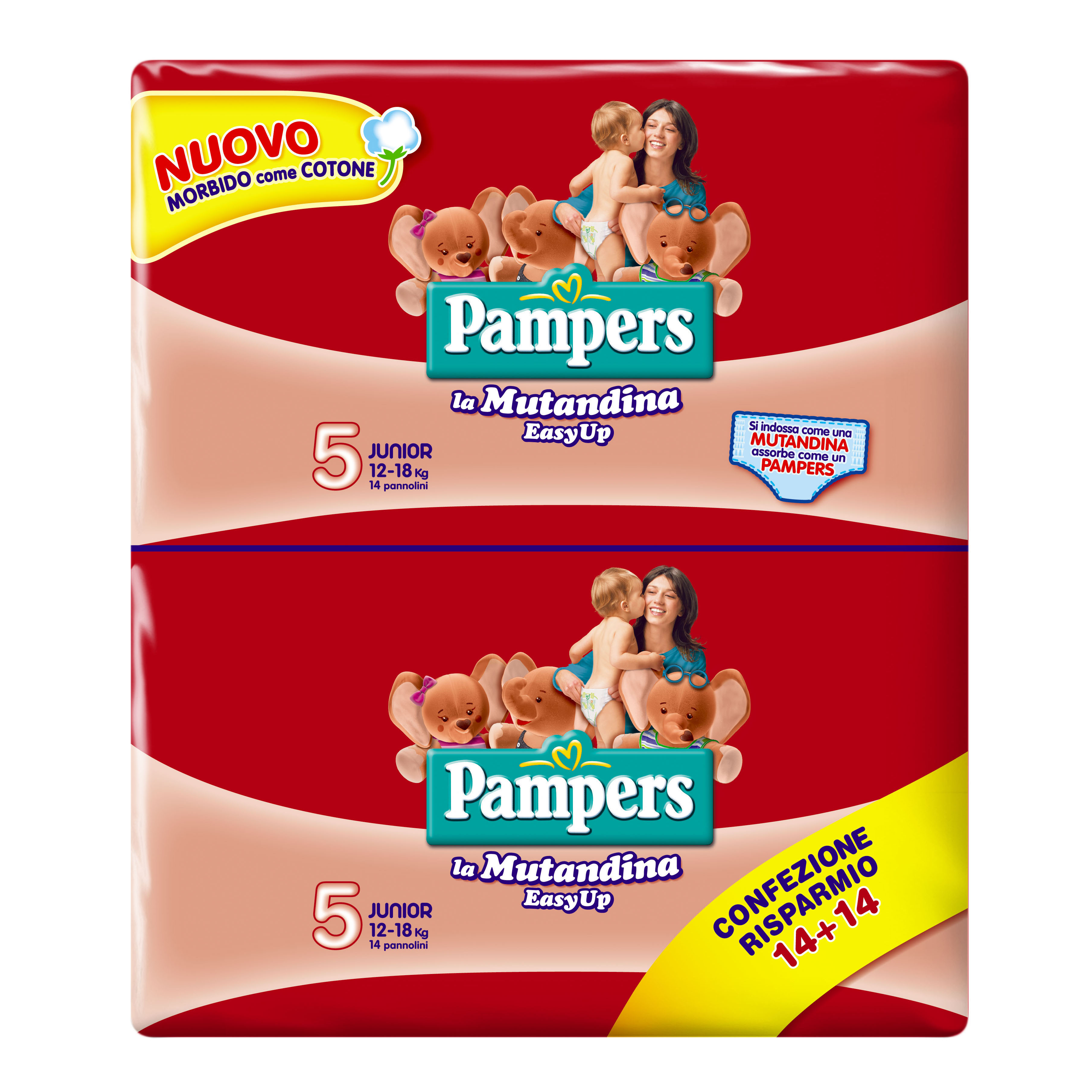 Pannolino pampers easy up junior 28 pezzi