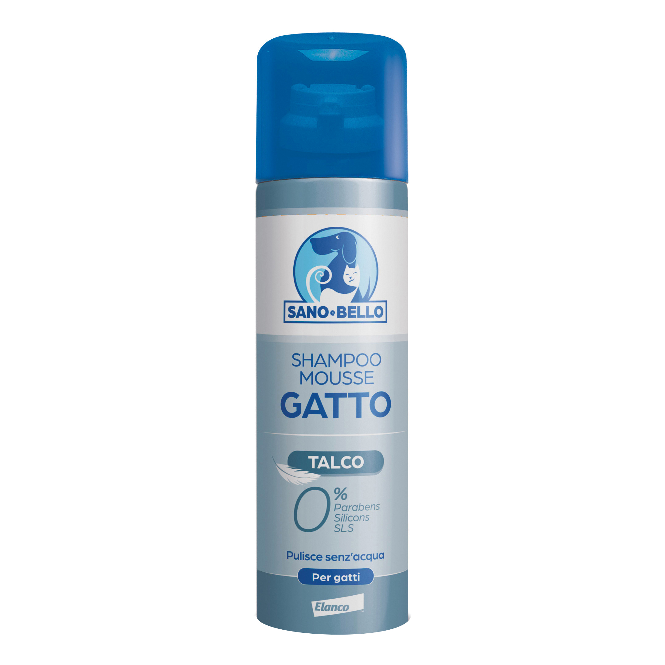 Sanoebello Gatto Shampoo Mousse Talco 200 Ml