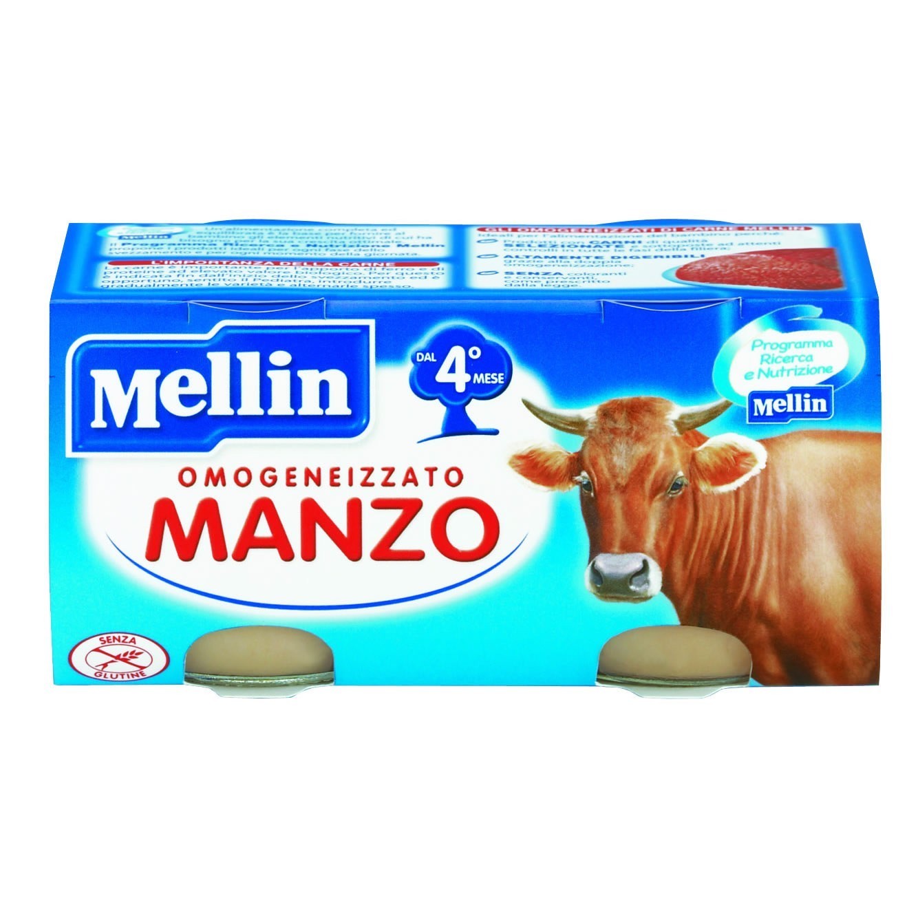 Mellin omog manzo 2x80g