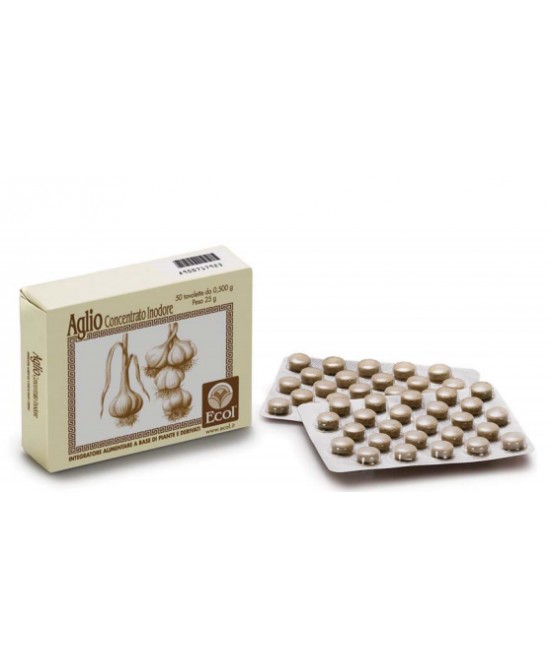 Aglio conc inod 50 tavolette 0,5 g 716