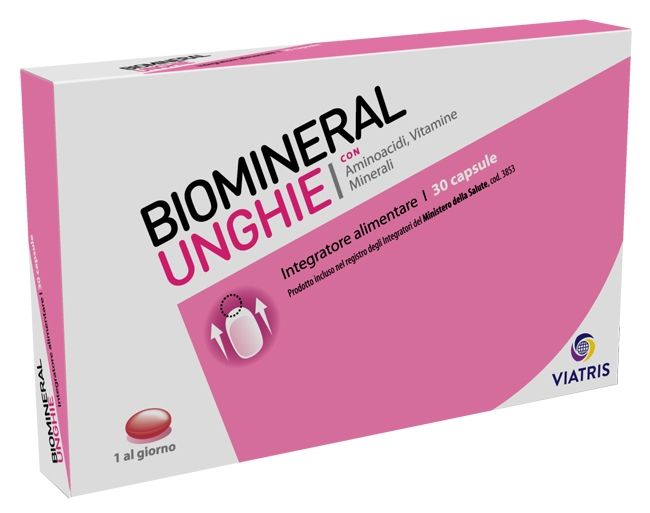 Biomineral Unghie Integratore Rinforzante 30 Capsule