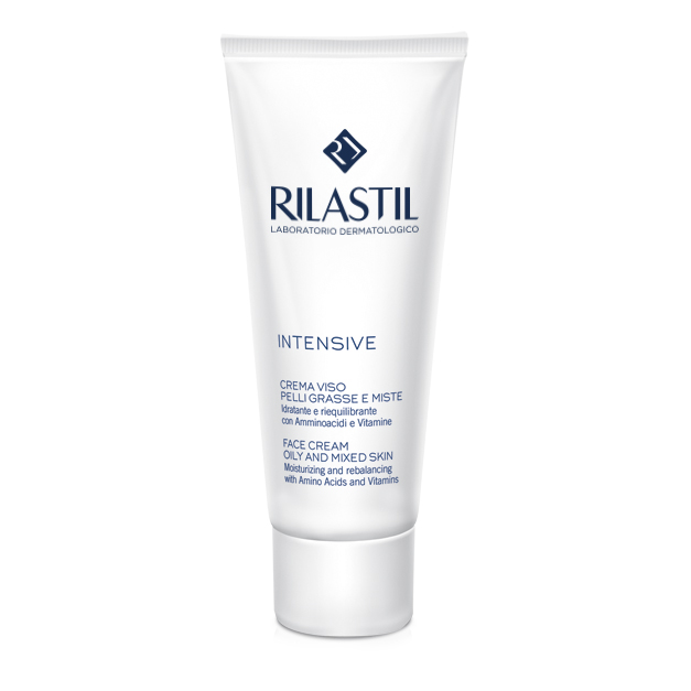 Rilastil Intensive Viso Crema Antirughe per Pelle Grassa 50 ml