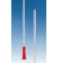 Catetere aspirazione sterile in plastica con fori laterali e terminale ch16, lunghezza 60cm