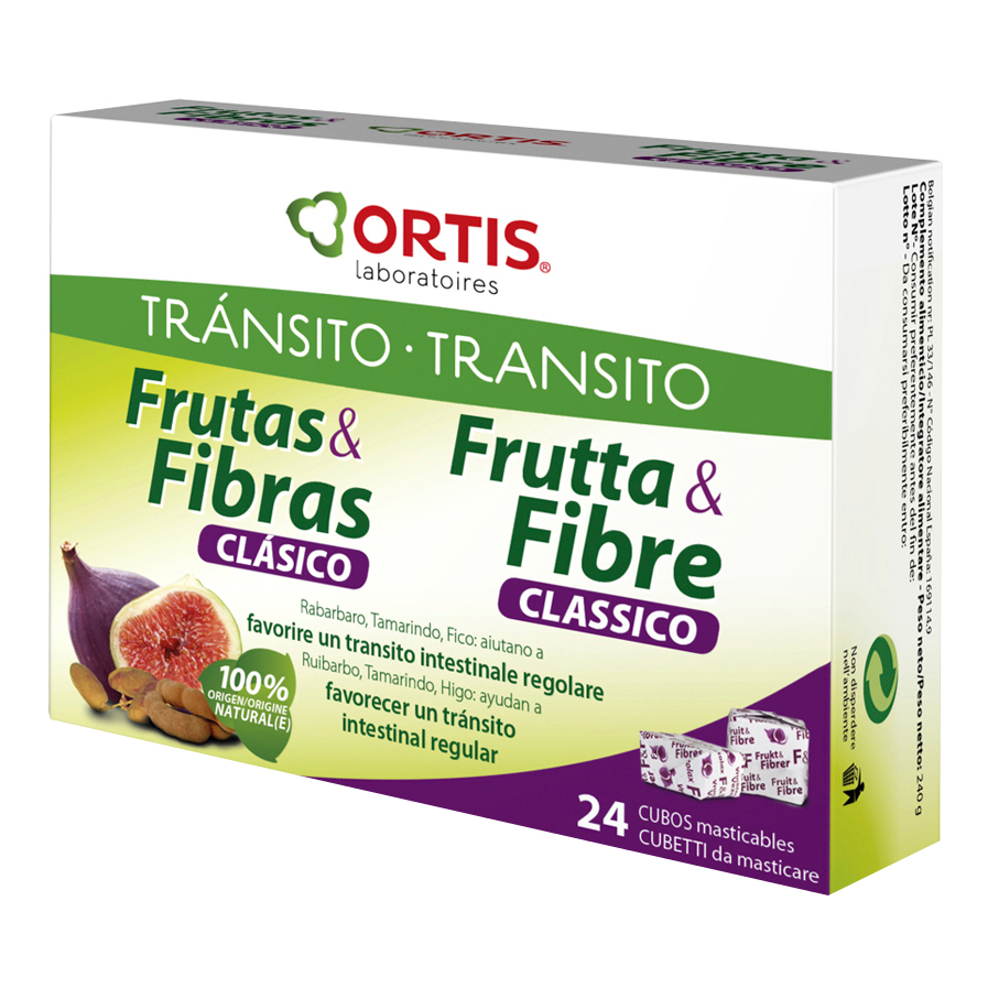 Frutta e fibre 24 cubetti 240 g