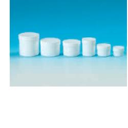 Vasetto polipropilene bianco coperchio vite cc 200