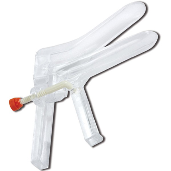 Speculum vaginale sterile con regolazione a vite misura piccola. confezione singola