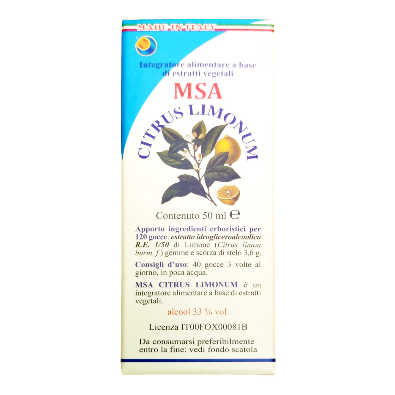Herboplanet Srl Msa Citrus Limonum 50 Ml