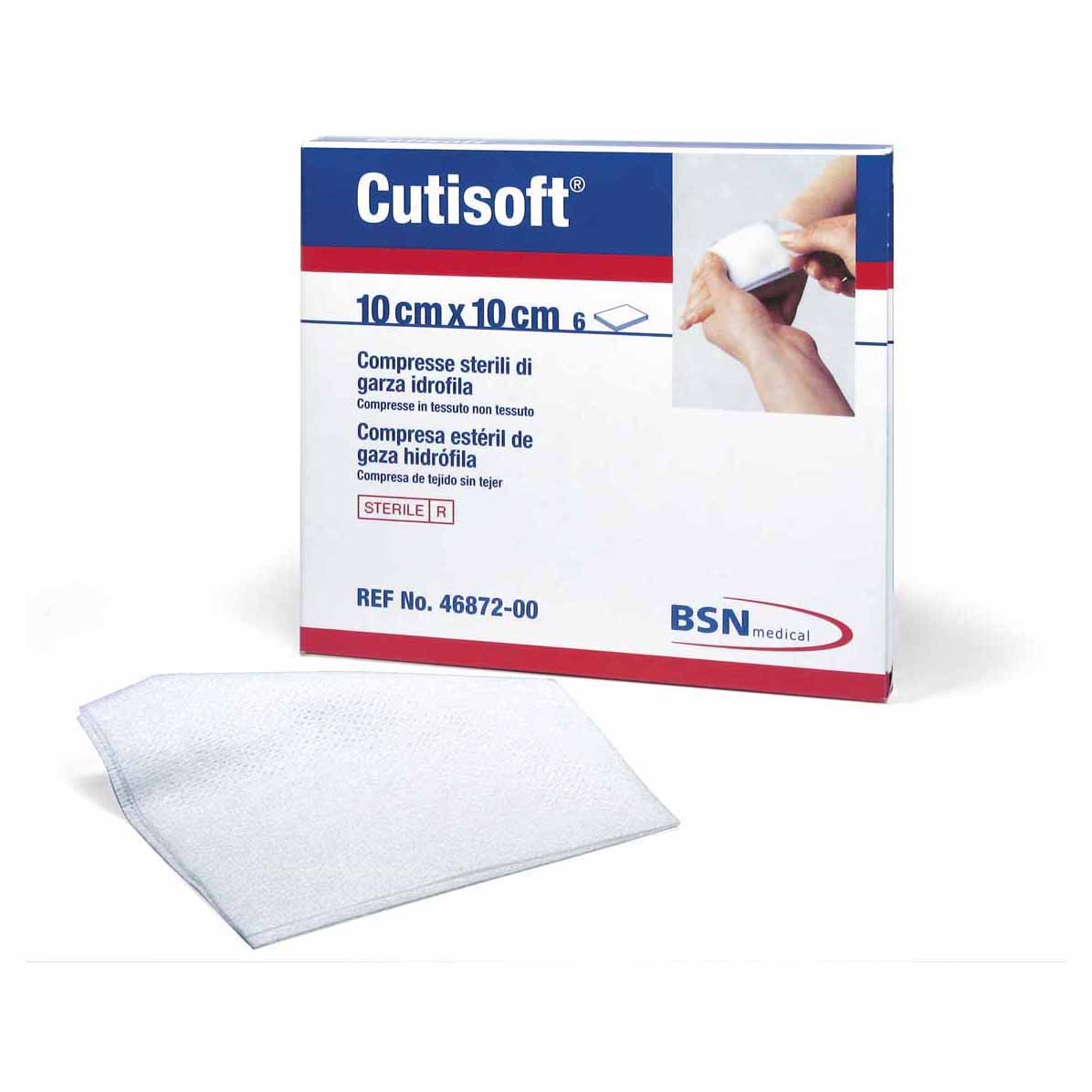 Cutisoft Garza 10x10cm 6pezzi
