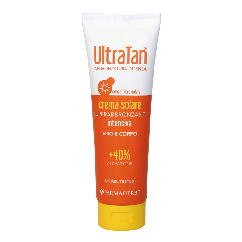 Ultra tan crema solare superabbronzante intensiva viso &amp; corpo +40% attivazione 125 ml