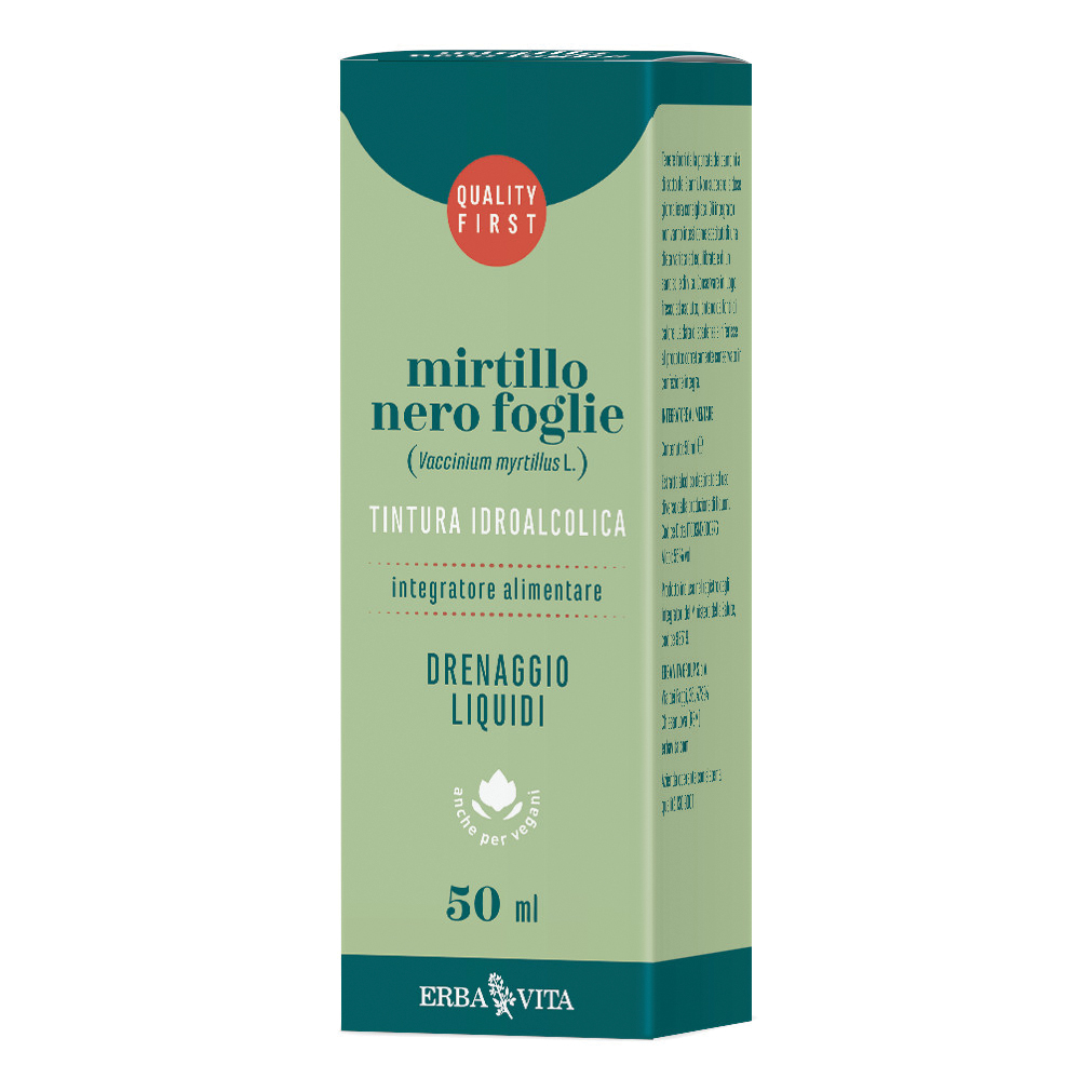 Mirtillo nero foglie tintura idroalcolica 50 ml ebv