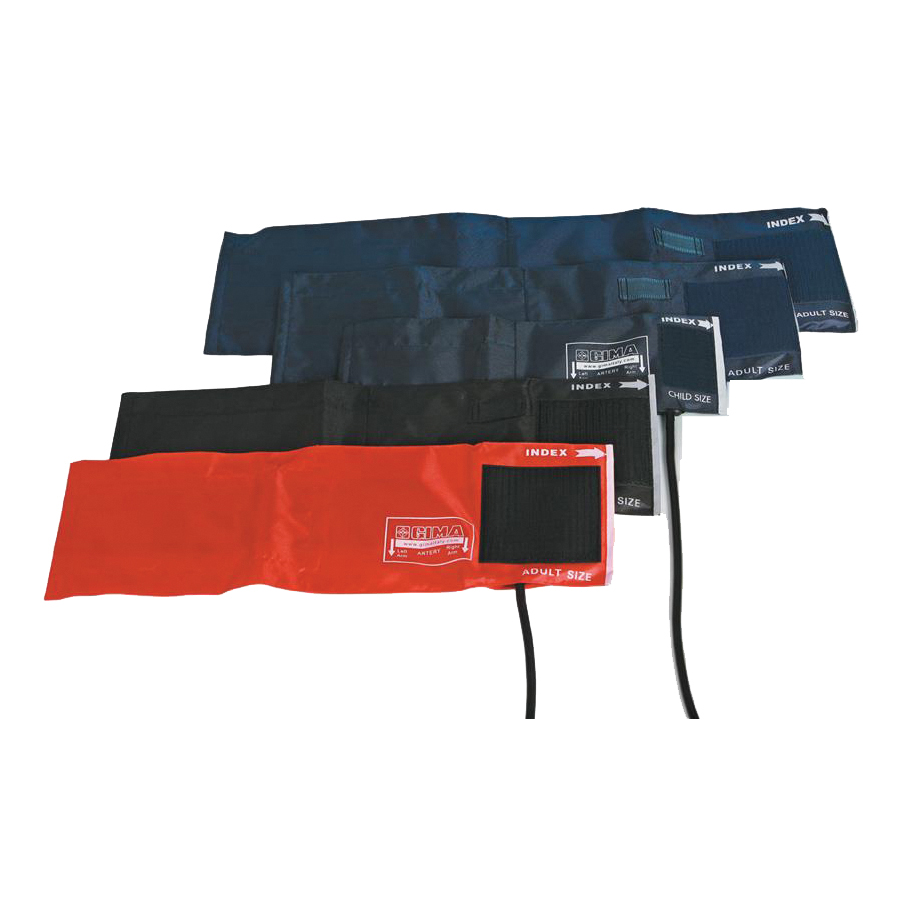 Bracciale in nylon calibrato con polmone ad 1 tubo. modello pediatrico. colore blu